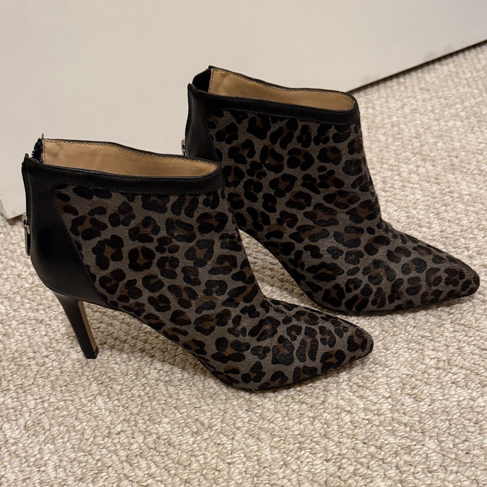 Leopard Print Ankle Boots
